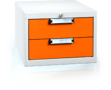 Hanging UNI line cabinet for workbenches 351 x 480 x 600 - 2x drawer